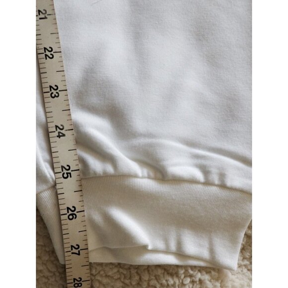 Badgley Mischka French Terry Jogger Pants with Pockets White Women's Size L - Picture 7 of 10